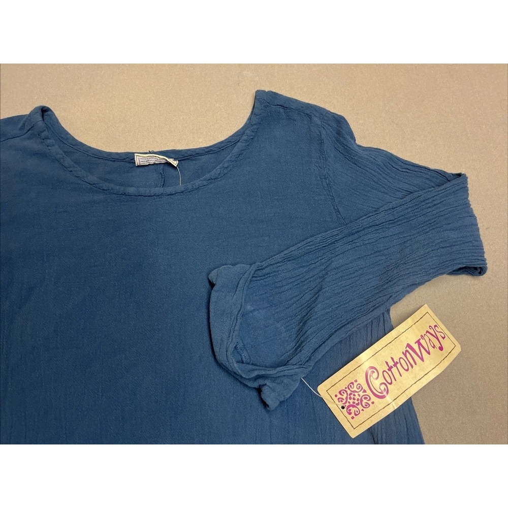 Cottonways Gwen Tunic Top Pullover Dress‎ Indigo New W/ Tag Size 1